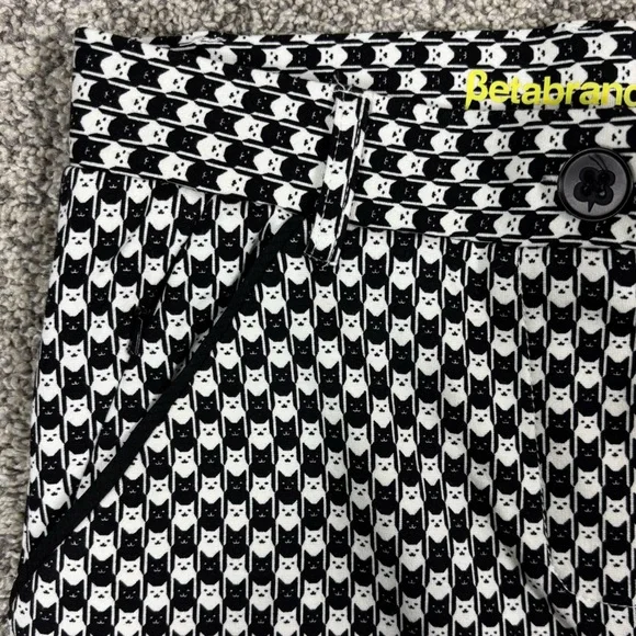 Betabrand || Pencil Dress Pants Yoga Pants Catstooth Print Size XSP - Picture 4 of 9